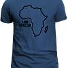 I Am African - Outline Blue